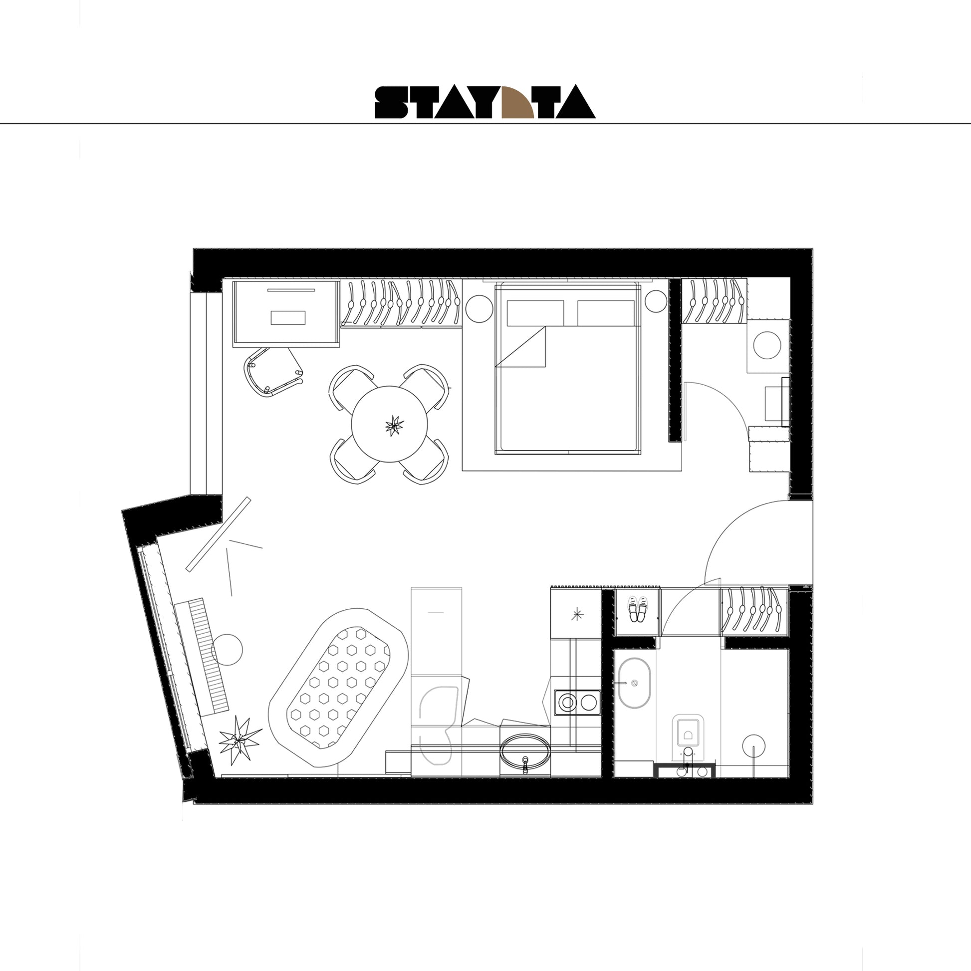 Апартамент от 20 до 60 кв.м